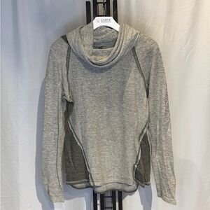 Carve Designs Heather‎ Gray Cowl Neck Sweater